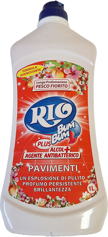 RIO – čistič podlahy vůně květy broskve (alkohol + antibakteriální činidlo) | 1000ml