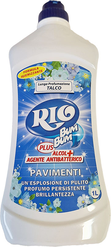 RIO – čistič podlahy vůně TALCO (alkohol + antibakteriální činidlo) | 1000ml