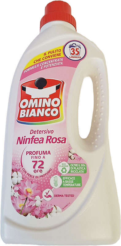 Omino Bianco – prací gel vůně růžový leknín | 35 praní, 1400ml