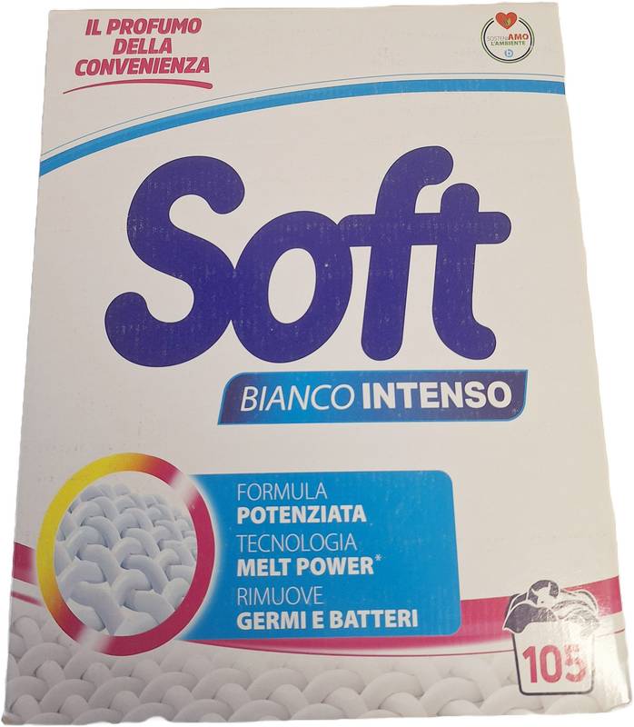 Soft Intenzivní bílá – prací prášek | 105 praní